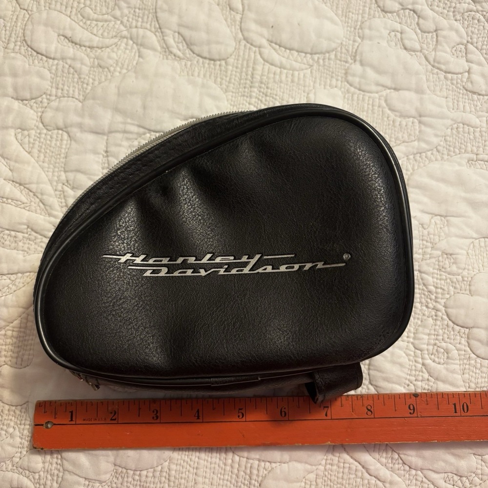 HARLEY DAVIDSON‎ MOTORCYCLE HANDLEBAR ZIP POUCH BAG TOTE TRAVEL BAG W/ Box